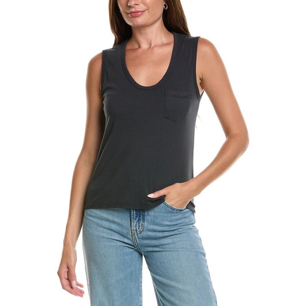 James Perse Womens  Pocket Tank Top